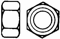 VALUE COLLECTION Value Collection 319350BR Hex Nut 1-1/2-6 Unc Grade 2