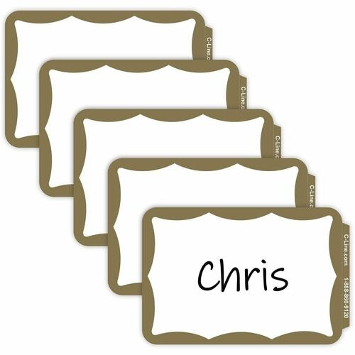 C-LINE C-line CLI92266 Self-adhesive Name Badges Box of 100