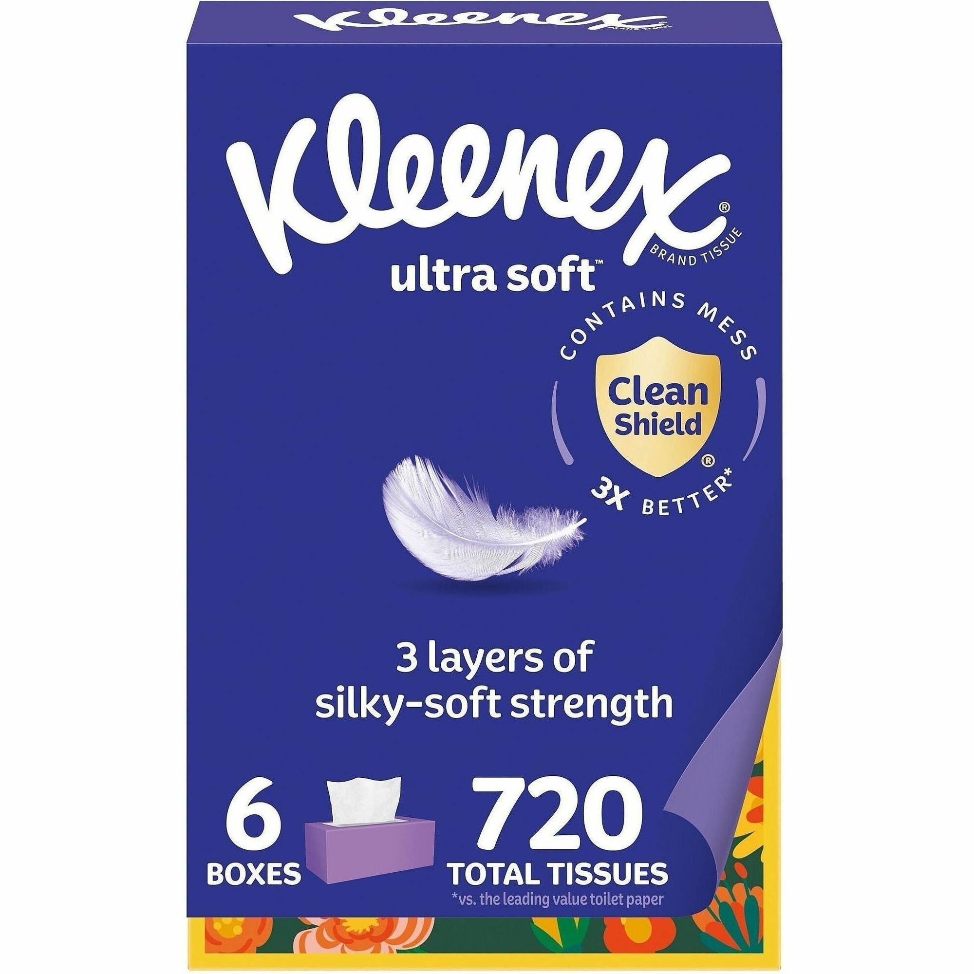 KIMBERLY-CLARK Kimberly-Clark KCC54317 Kleenex Ultra Soft Tissues 6 Pack