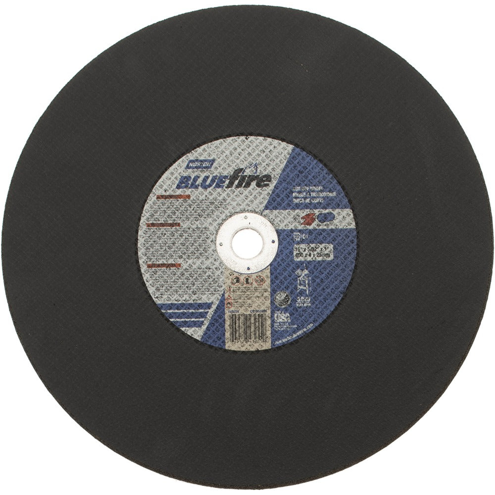 NORTON Norton 66252843255 Type 1 Cut-off Wheel 16 in Zirconia Alumina