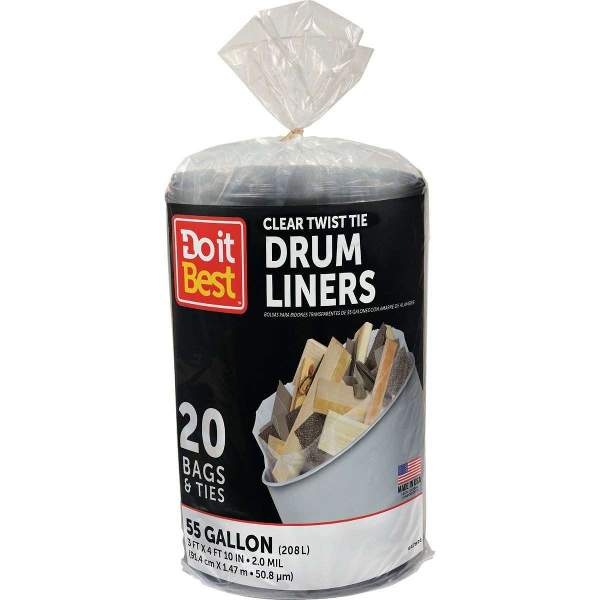 BSC PREFERRED Bsc Preferred 647896 55 Gallon Drum Liners 20 Count
