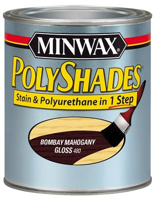 MINWAX Minwax 61480 Bombay Mahogany Gloss Polyshades Stain Qt