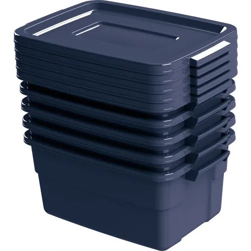 RUBBERMAID Rubbermaid RMRT030003 Roughneck Tote 15-11/16 x 10-5/8 x 7 in (Pkg Qty 6) WB493590