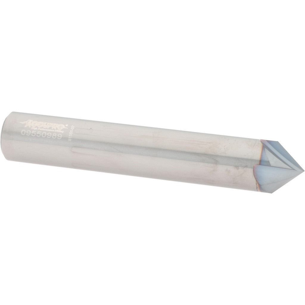 ACCUPRO Accupro 2500089 Chamfer Mill 1/2 in 4 Flute Solid Carbide Ticn