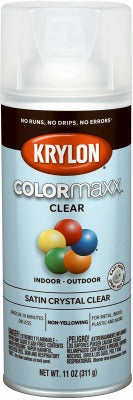 KRYLON Krylon K05562007 Crystal Clear Satin Spray Paint 12 Oz