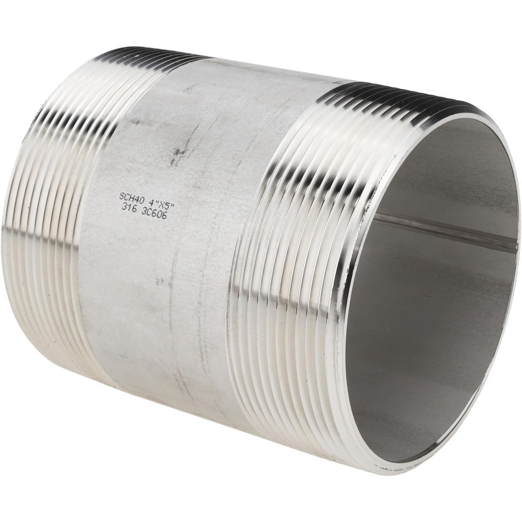 VALUE COLLECTION Value Collection 6BN4X5 Stainless Steel Pipe Nipple 5 in Sch 40