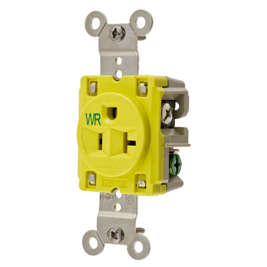 HUBBELL Hubbell HBL53CM61 Single Marine Receptacle 20A 125V (NEMA 5-20R)