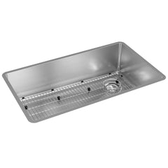 Elkay ECTRU30179RTC Crosstown 18 Gauge Stainless Steel 31-1/2 x 18-1/2 x 9 Single Bowl Undermount Sink Kit