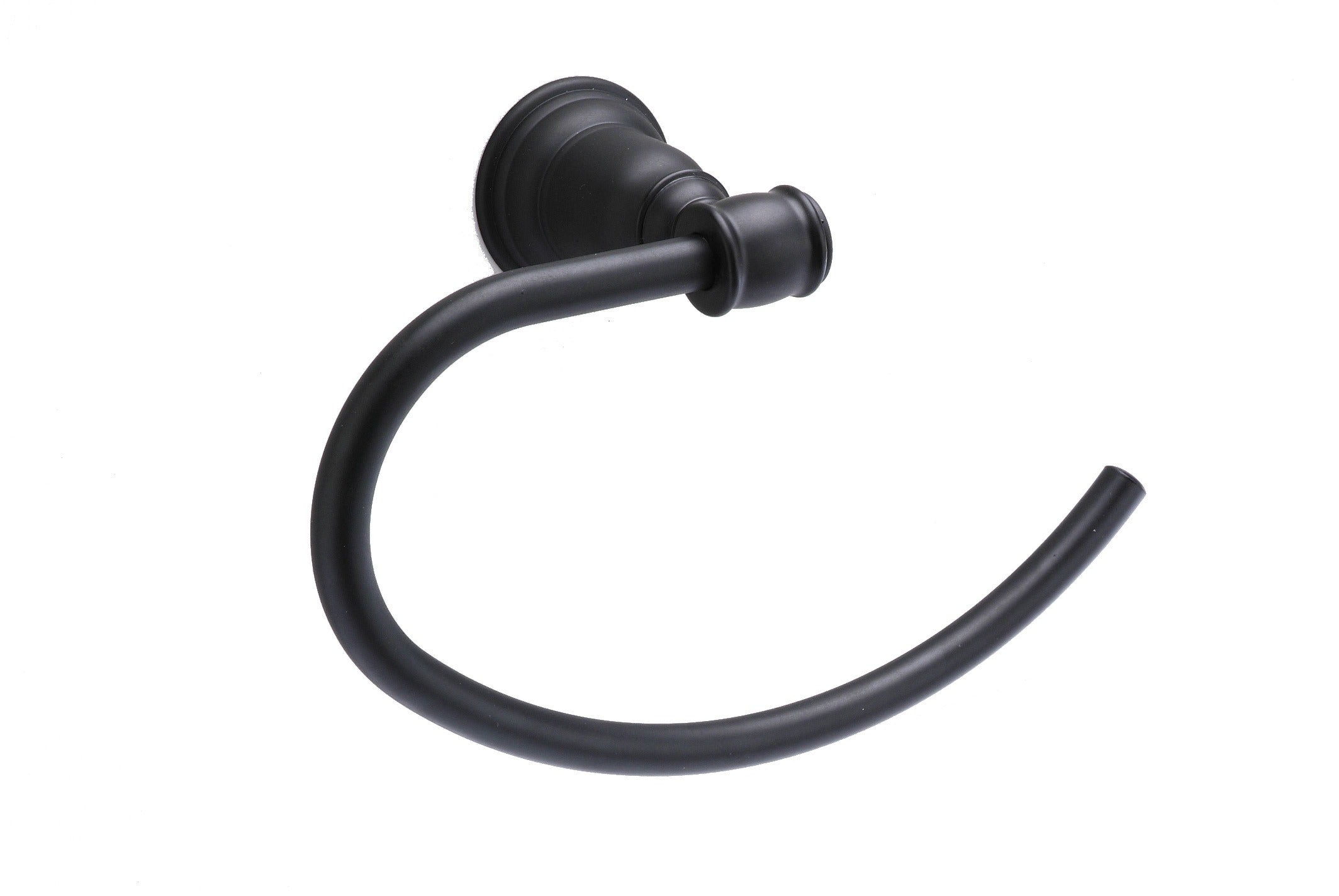 PAMEX Pamex BC10BL32 Open Towel Ring Matte Black Metal