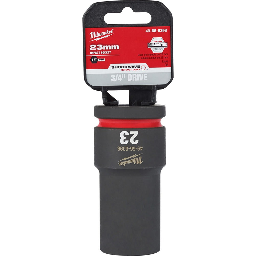 MILWAUKEE Milwaukee Tool 49-66-6398 Impact Socket 3/4 in 23mm