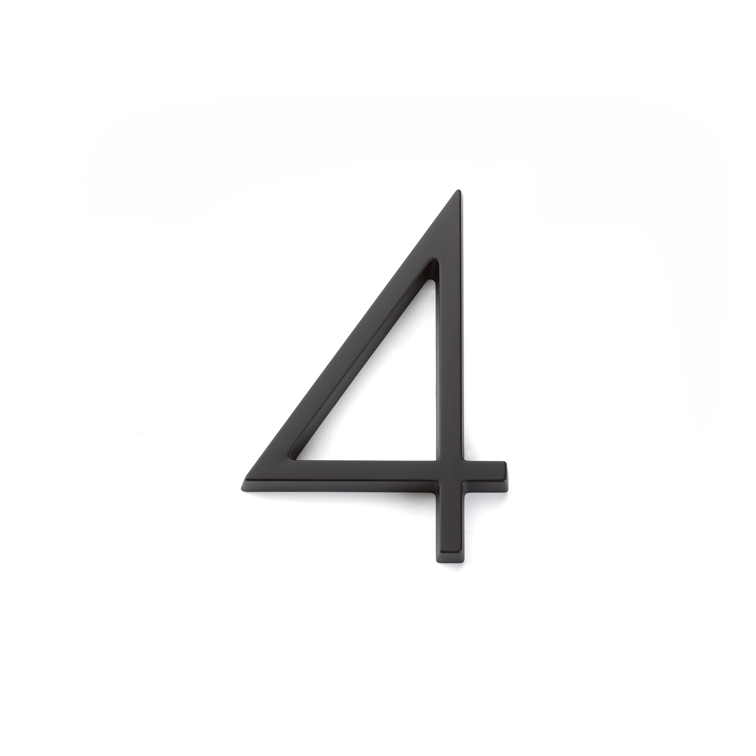 EMTEK Emtek 2834US19 Modern 4 House Number Flat Black
