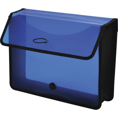 LION Lion LIO48160BL Canvas File Wallet 3 Inch Blue