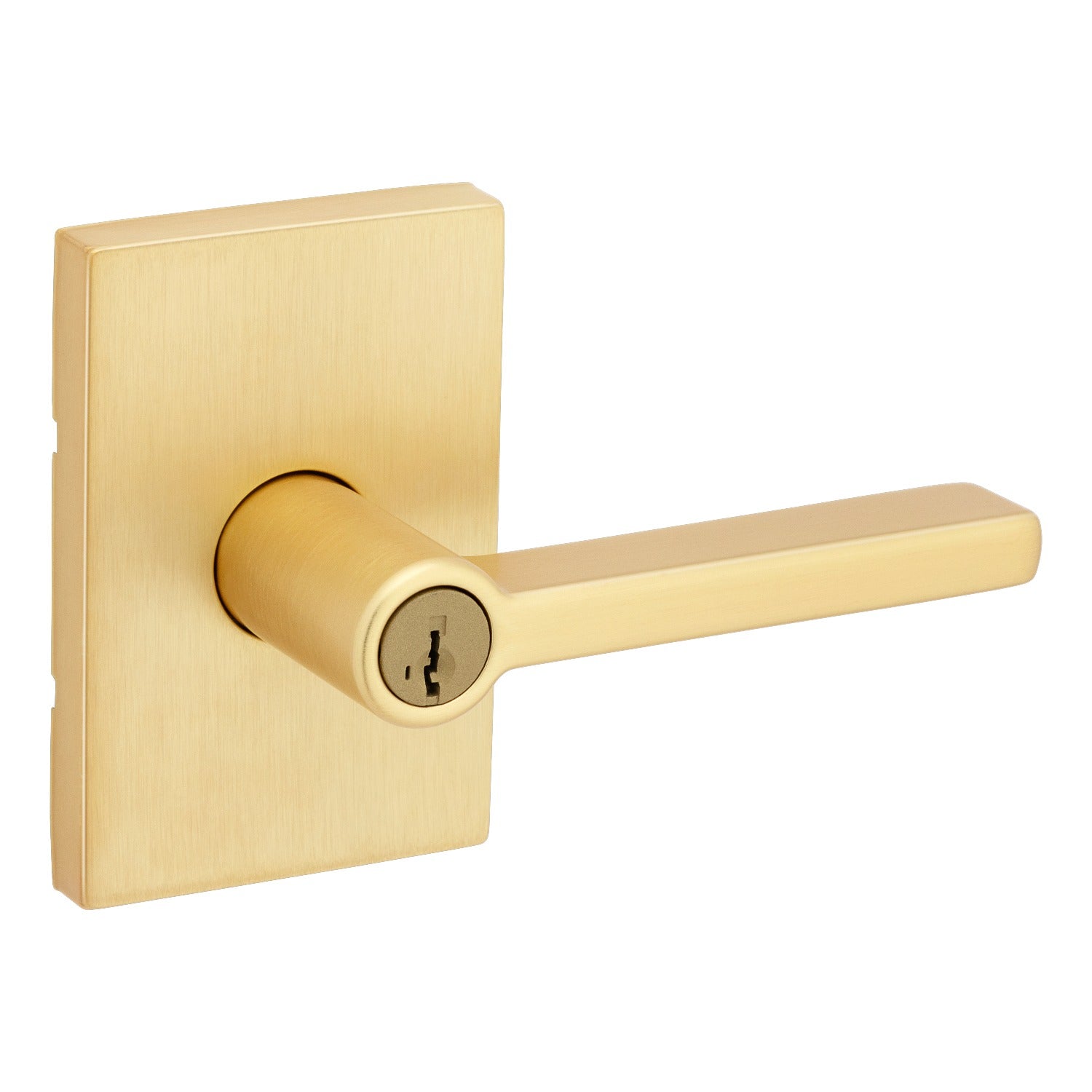 KWIKSET Kwikset 740HFLRCT-4S Halifax Lever Entry Lock Satin Brass