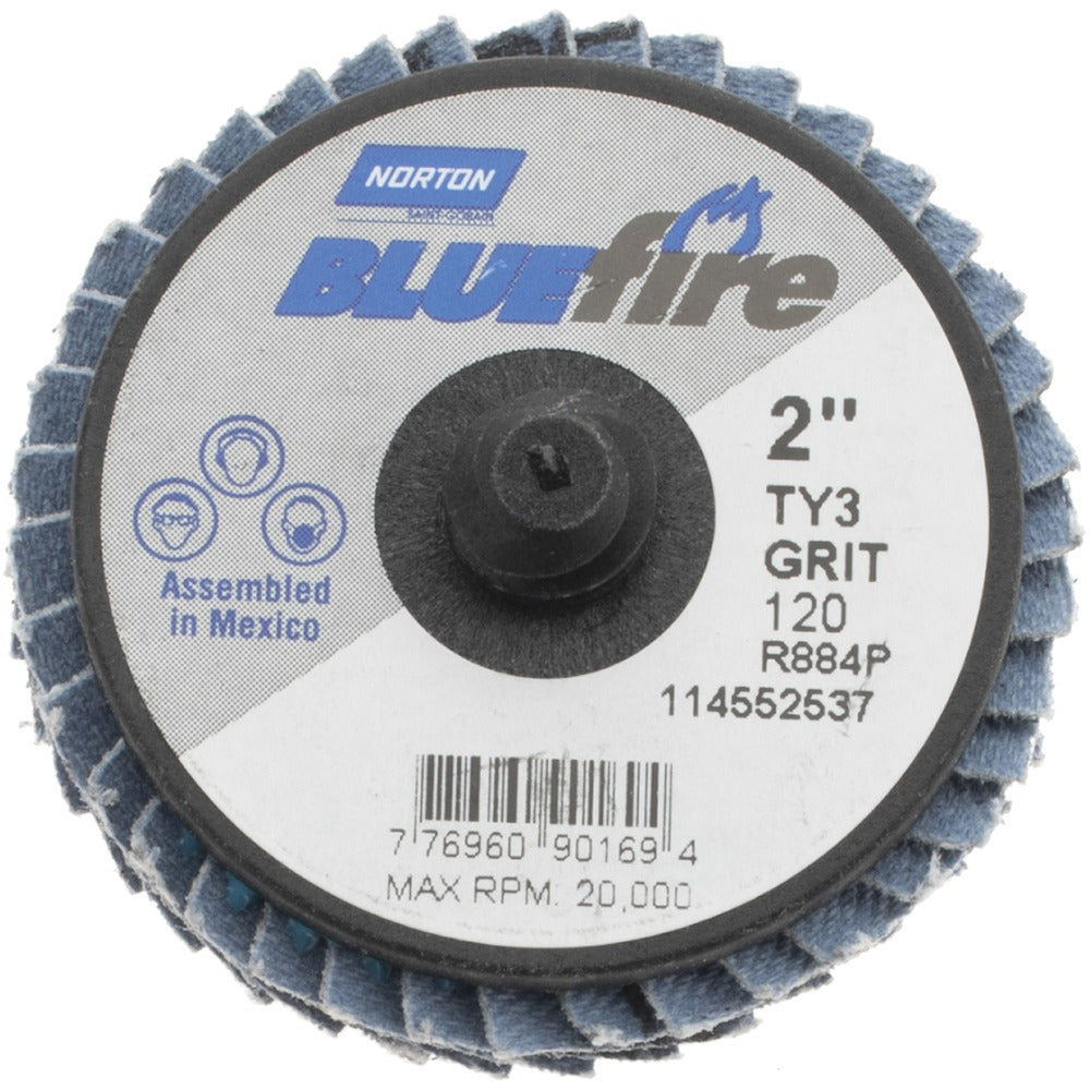 NORTON Norton 77696090169 Flap Disc 120 Grit Type 27 2 Inch