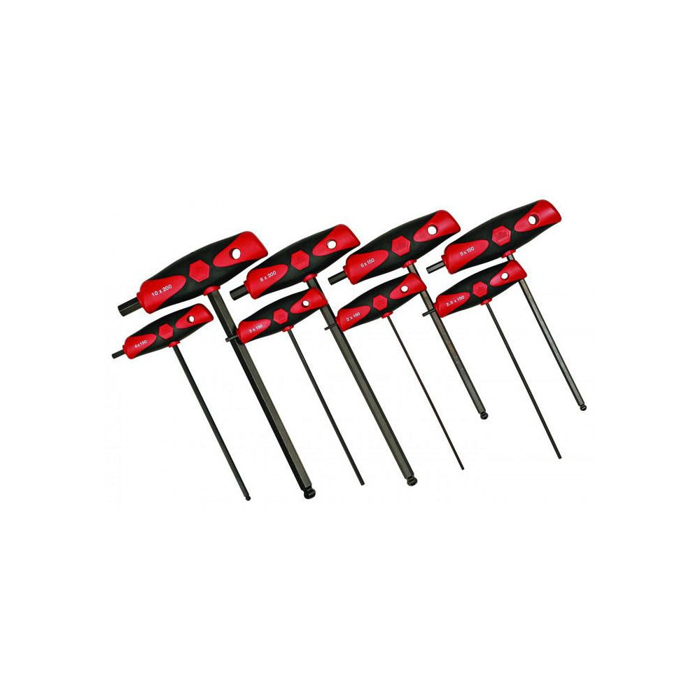 WIHA Wiha 33496 T-handle Hex Key Set 8 Piece Metric
