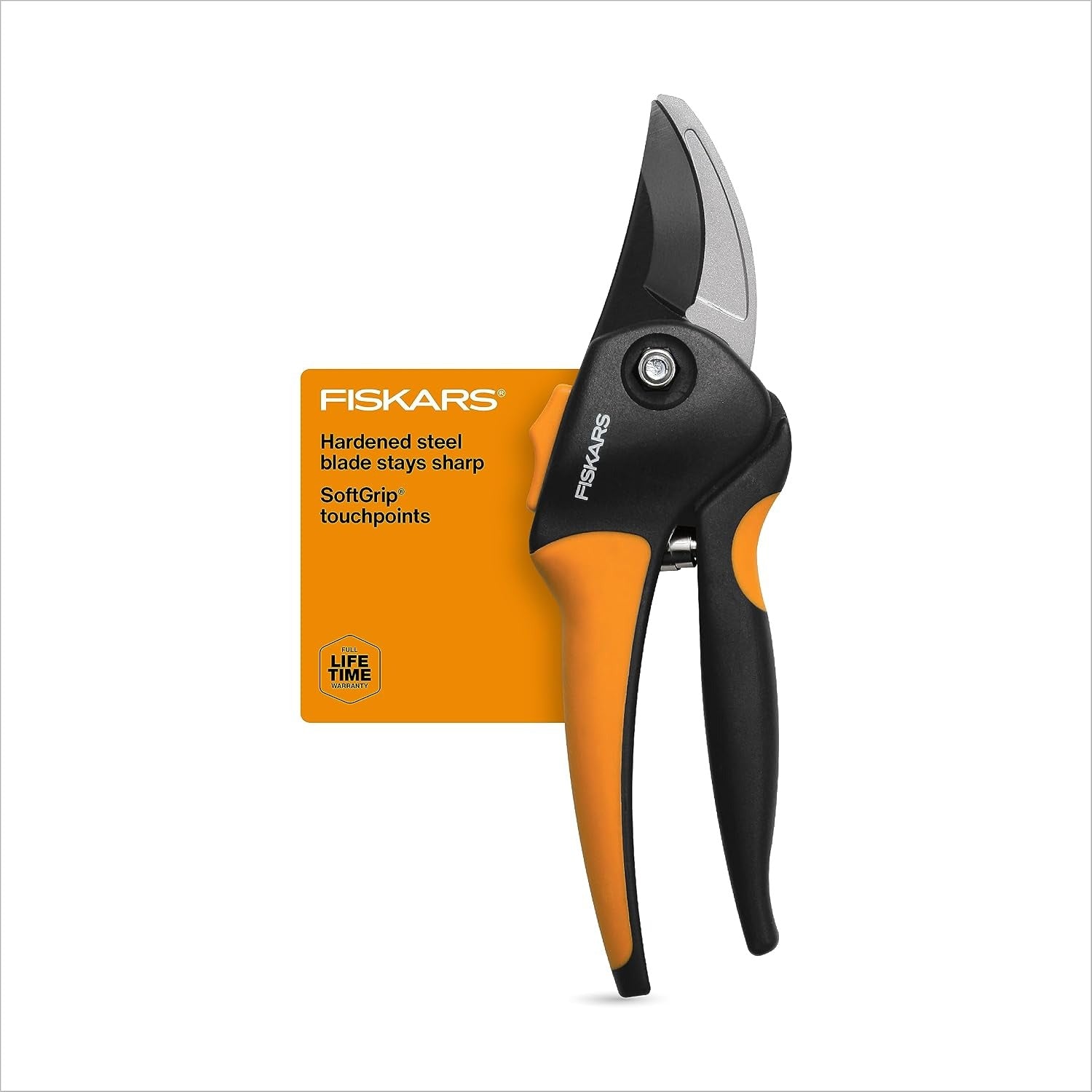 FISKARS Fiskars 79436997J SoftGrip Bypass Pruner 5/8 Inch (Tree and Branch Cutter)