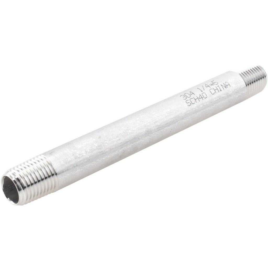 VALUE COLLECTION Value Collection 4BN1/4*5 Ss Pipe Nipple 1/4 in Sch 40 304