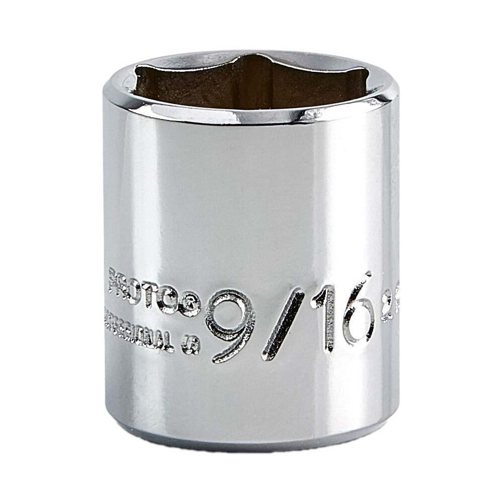 PROTO Proto J4718 Hand Socket 9/16 in 6-point 1/4 in Drive