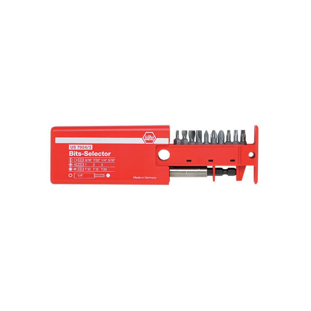 WIHA Wiha 79243 Screwdriver Insert Bit Set 11 Piece