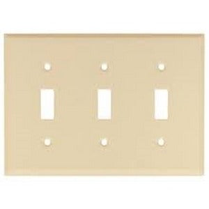 MULBERRY METAL PRODUCTS Mulberry 99073 3-Gang Wrinkle Standard Switch Plate (4.5 in x 6.375 in)