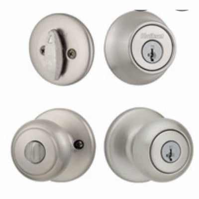 KWIKSET Kwikset Satin Nickel 242CV 15 Cp Cove Project Pack