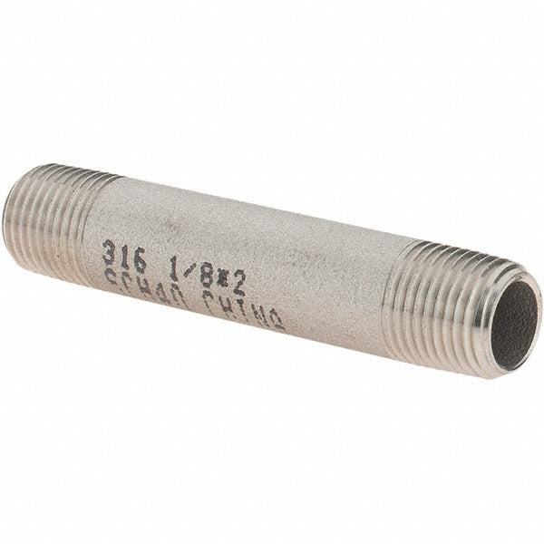 VALUE COLLECTION Value Collection 6BN1/8*2 Ss Pipe Nipple 1/8 in Grade 316