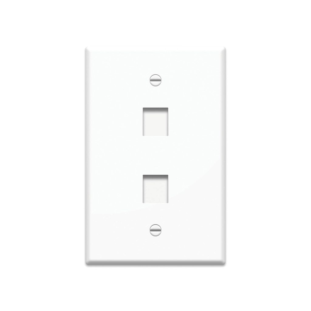 Legrand KTPDL2W Pass & Seymour 2-Port Keystone Face Plate - White