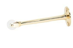 IVES Ives RB4723 Straight Roller Bumper 6 in Bright Brass