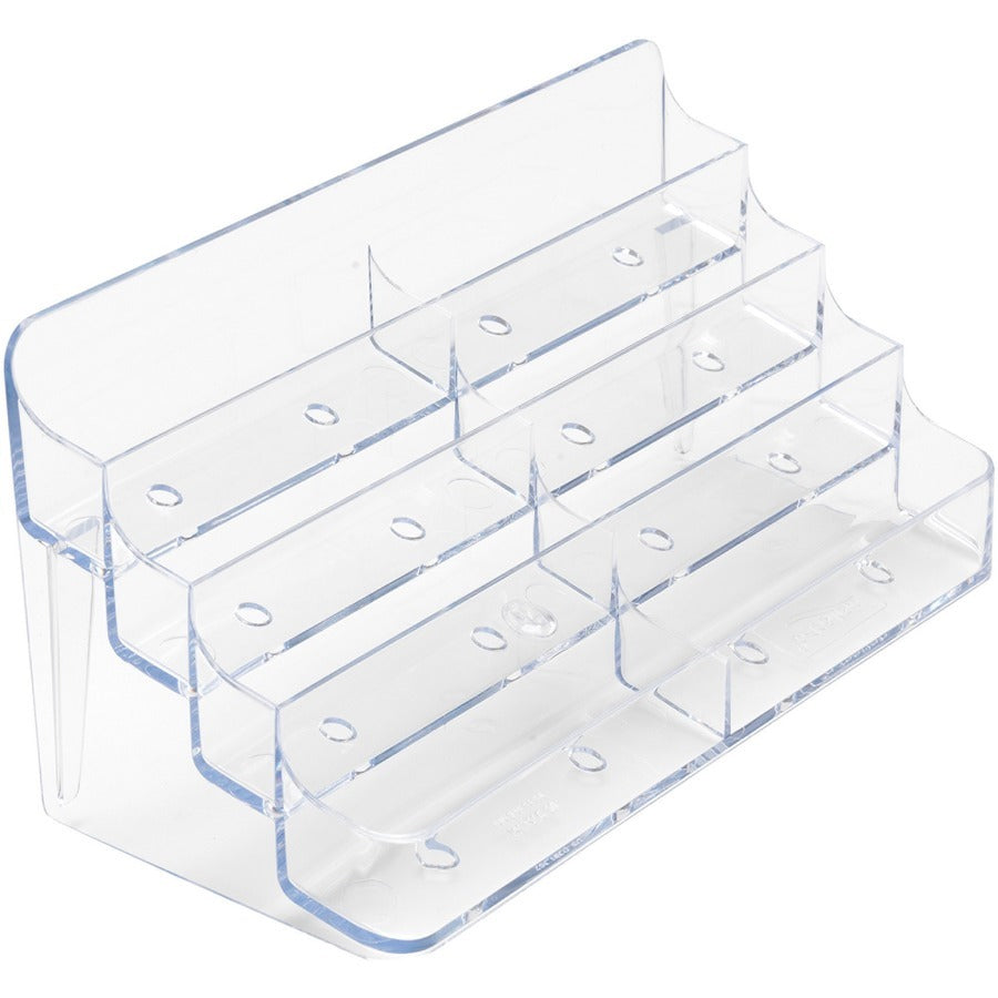 DEFLECTO Deflecto DEF70801 Business Card Holder 8-Compartment (7.9 x 3.5 x 0.4 in) 70801