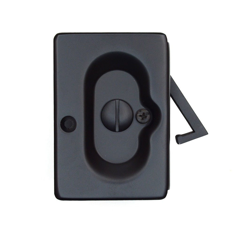 EMTEK Emtek 2102US19 Privacy Pocket Door Lock Flat Black