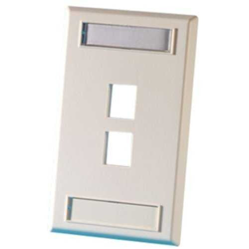 ORTRONICS Ortronics KSFP2 Keystone Faceplate 2 Port Single Gang
