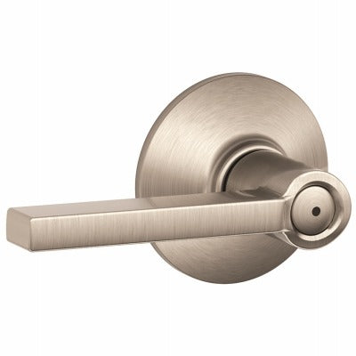 SCHLAGE Schlage Lock Co F40LAT619 Latitude Privacy Lever Satin Nickel