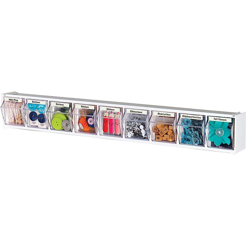DEFLECTO Deflecto DEF20903 Tilt Bin Interlocking Multi-Bin Storage Organizer (9 Compartments)