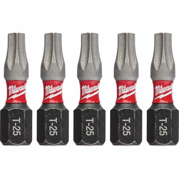 MILWAUKEE Milwaukee Tool 48-32-4636 T25 Torx Power Bit 1/4 in 5 Pack