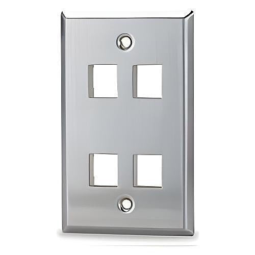 SIGNAMAX Signamax Inc. SSKF-4 4-port Keystone Faceplate