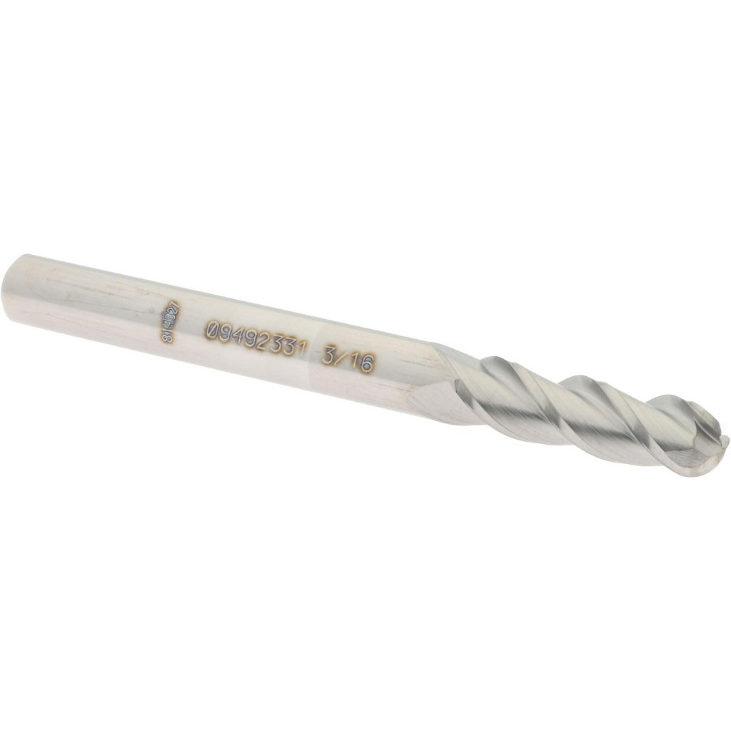 ACCUPRO Accupro 12184337 Ball End Mill 3 Flute Solid Carbide