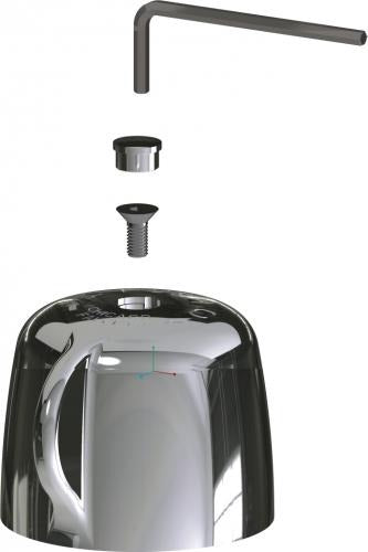CHICAGO FAUCETS Chicago Faucets 3300-402JKCP 2-3/8 inches Single-wing Canopy Handle (Each)