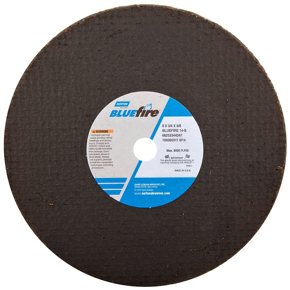 NORTON Norton 66253344347 Surface Grinding Wheel 8in 14 Grit