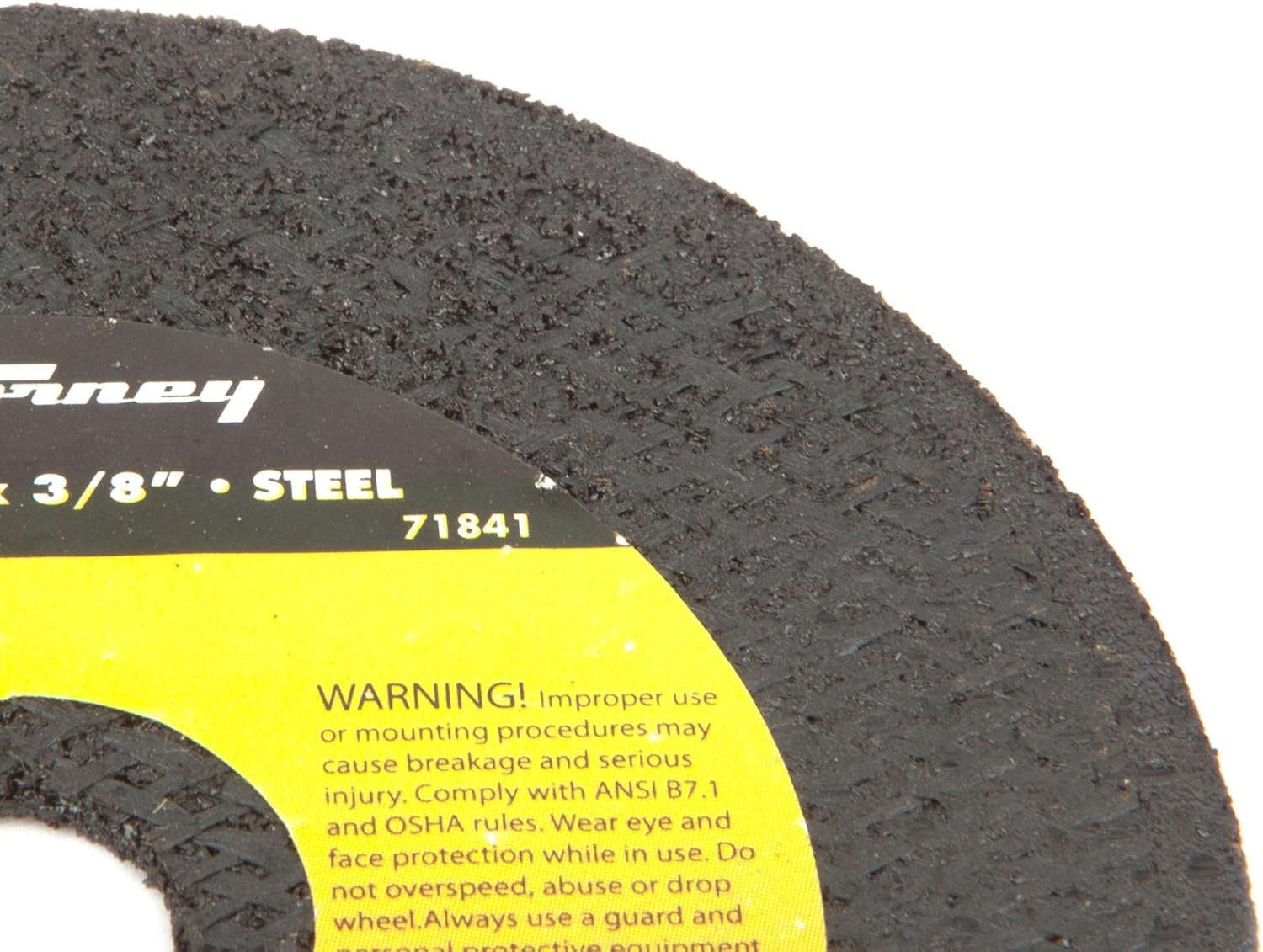 FORNEY Forney 71841 Cut-Off Wheel Type 1 A46T-BF (3-Inch x 1/16-Inch, 1 Pack)