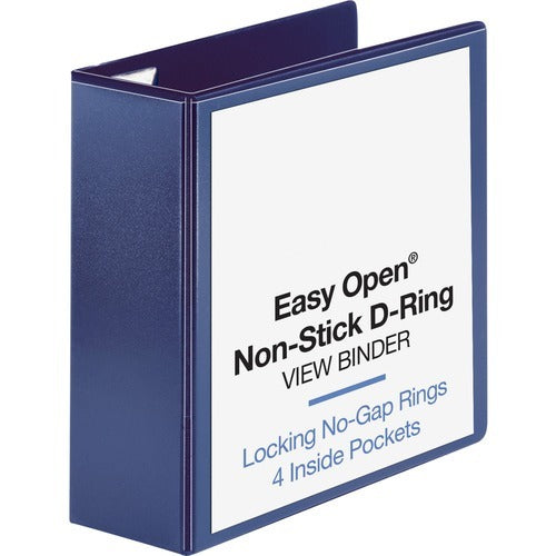 BUSINESS SOURCE Business Source BSN26977 D-ring Binder 4 Inch Navy