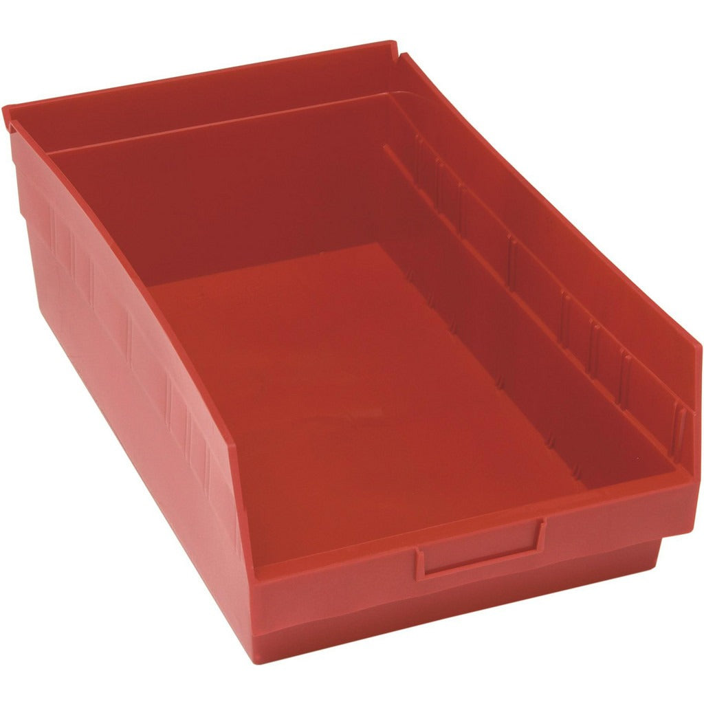 QUANTUM STORAGE SYSTEMS Quantum Storage QSB210RDCS Hopper Shelf Bin Red 8-pack