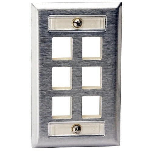 HUBBELL Hubbell Premise Wiring SSFL16 Single-gang Faceplate