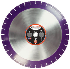 Diamond Products 36800 14X.125X1 Imperial Purple Walk Behind Saw Diamond Blade With Metric Core