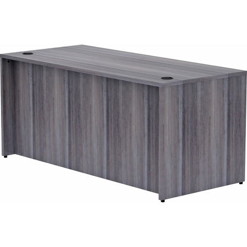 LORELL Lorell LLR69546 Rectangular Desk Shell Weathered Charcoal