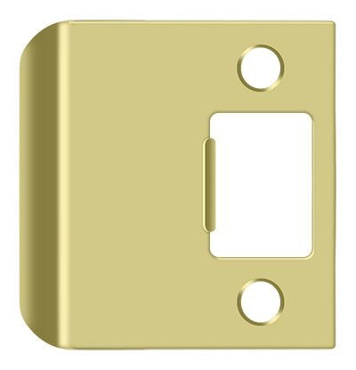 DELTANA Deltana SPE225U3 Extended Lip Strike Plate Bright Brass