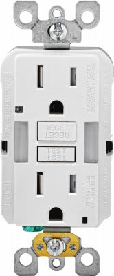 LEVITON Leviton R92-GFNL1-00W Gfci Outlet 15A 125V Slim Led Guide