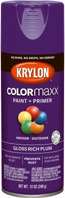 KRYLON Krylon K05536007 Gloss Spray Paint 12 Oz Rich Plum