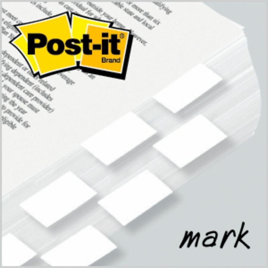 3M 3M MMM680WE2 Post-it Flags 1 inches x 1.75 inches (100 Flags)