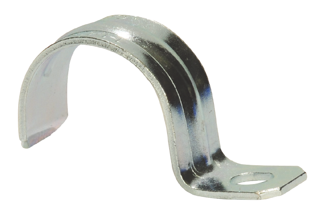 Steel Electric Products 135S 1-1/4 Inch Zinc Plated Steel 1-Hole Conduit Strap