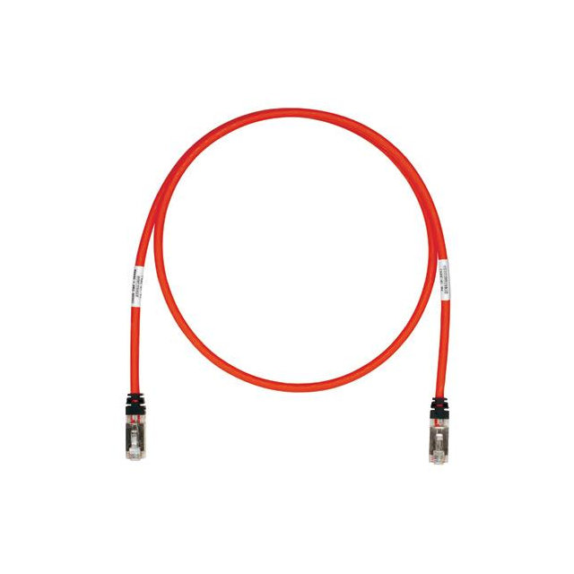 PANDUIT Panduit STP6X15RD-Q PanNet Patch Cord Cat 6A S/FTP 26 AWG Non-Keyed (15 ft / Pack of 25)
